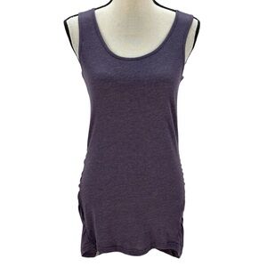Bench Women's Sleeveless Side Rouched Tank Tunic / Mini Dress - Purple - Small